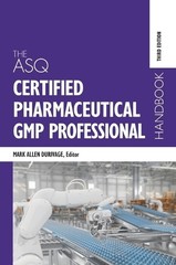 Mark Allen Duri The ASQ Certified Pharmaceutical GMP Prof (Hardback) (UK IMPORT)