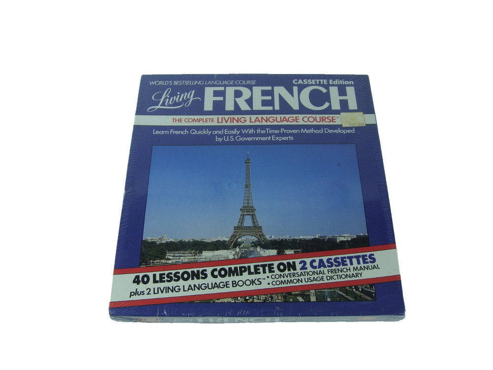 Living French The Complete Living Language Course Cassette Edition Sealed Box