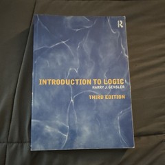 Routledge Introduction to Logic 3rd Ed Paperback Harry J. Gensler 2017 418p