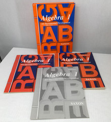 Saxon Algebra 1 Set (3rd Third): Textbook Answers Solutions Manual Test Forms