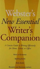 Webster’s New Essential Writer’s – Paperback, by Webster’s New World – Good