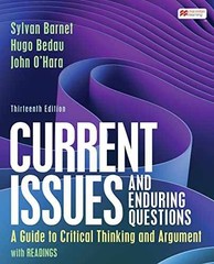 Current Issues and Enduring – Paperback, by Barnet Sylvan; Bedau – Acceptable