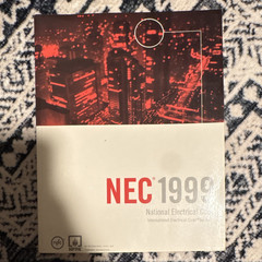 National Electrical Code 1999 NEC NFPA 70 Paperback Electrical Code Book Vintage