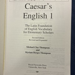 Royal Fireworks – Caesar’s English I Teacher & Student Books by Michael Thompson