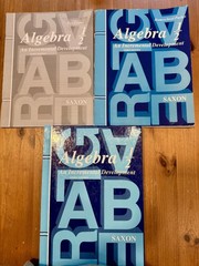 Saxon Algebra 1/2 An Incremental Development 3rd Ed Homeschool Packet