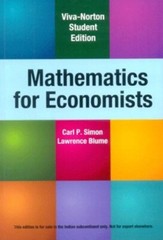 4-7DAYS DELIVERY- Mathematics for Economists by Lawrence E. Blume, Carl P. Simon