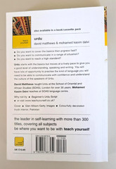 Teach Yourself Ser.: Urdu by Mohamed Kasim Dalvi & D. J. Matthews, PB