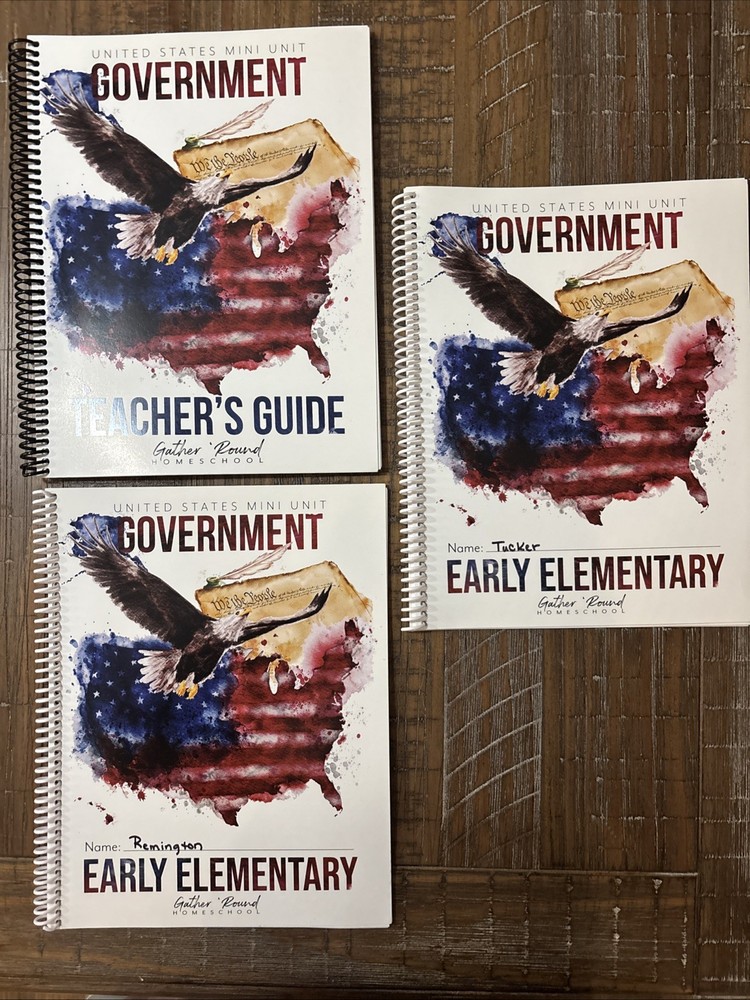 United States Mini Unit GOVERNMENT Teacher’s Guide And 2 Student Handbooks