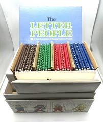 The Letter People World Book Childcraft Reading Readiness Program 1981 Tutor Box
