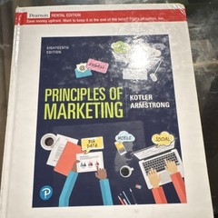 Pearson Principles of Marketing Eighteenth Rental Kotler Armstrong