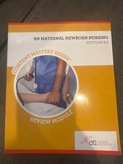 RN Maternal Newborn Nursing Edition 9. 0 by Ascend Learning (2013, Trade…