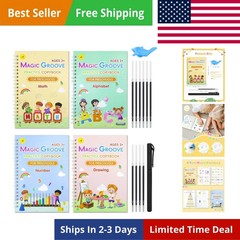Reusable Magic Copybook Set for Handwriting Practice & Fine Motor Skills