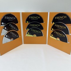 Living Language French Platinum Set 3 Books 9 CDs Essential Intermediate Advance