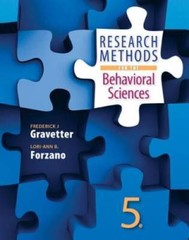 Research Methods for the Behavioral Sciences – Hardcover – ACCEPTABLE