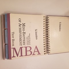 Woodcock Mini Battery Tests of Achievement Educational Book MBA Assessment Vtg
