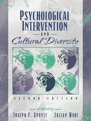 Psychological Intervention and Cultural Diversity Hardcover