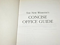 017172 46604 The New Webster’s Concise Office Guide Ehrlich, Eugene H 256 pages