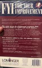 For Your Improvement by Robert W. Eichinger and Michael M. Lombardo (Book,…