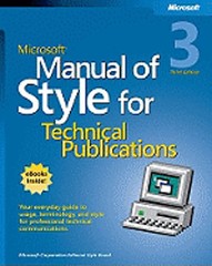 Microsoft Manual of Style for Technical Publications by Microsoft Corporation