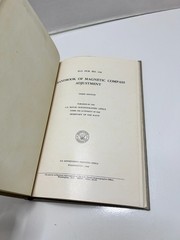 Handbook Of Magnetic Compass Adjustment Vintage 1963 HC Third Edition U.S. Navy