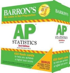 Barron’s AP Statistics Flash Cards by Martin Sternstein (2014, Cards,Flash…