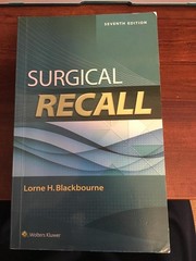 Surgical Recall Blackbourne, Lorne H.