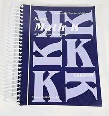 Saxon Math K Home Study Teacher’s Edition, Spiral Bound