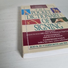 THE POCKET DICTIONARY OF SIGNING by Rod R. Butterworth, Mickey Flodin 1992
