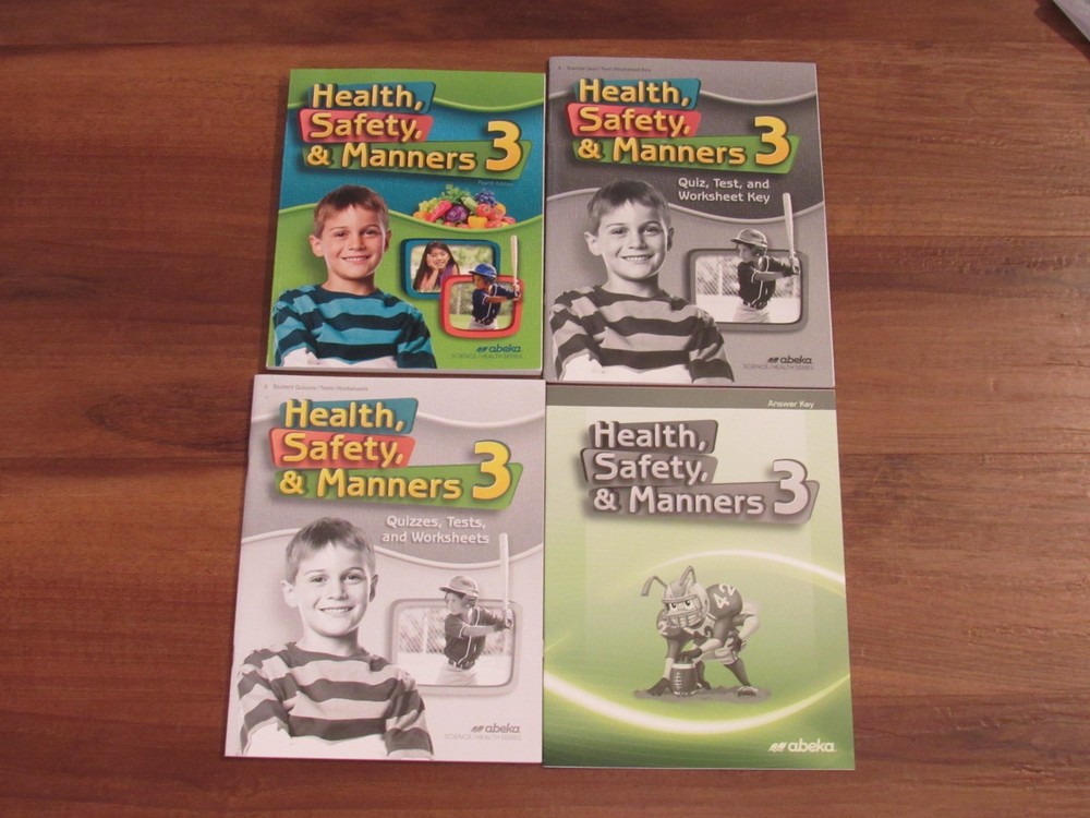 Abeka 3rd Grade Health, Safety, & Manners 4th Edition Textbook books Answer Key