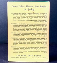Acting: The First Six Lessons, Boleslavsky. Theatre Arts (1965) 17th Printing.