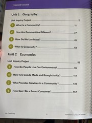 TCi, Social Studies Alive!, My Community, Teacher’s Guide, Third Edition