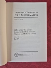 Differential Geometry in Mathematical Physics and Related Topics – AMS Hardcover