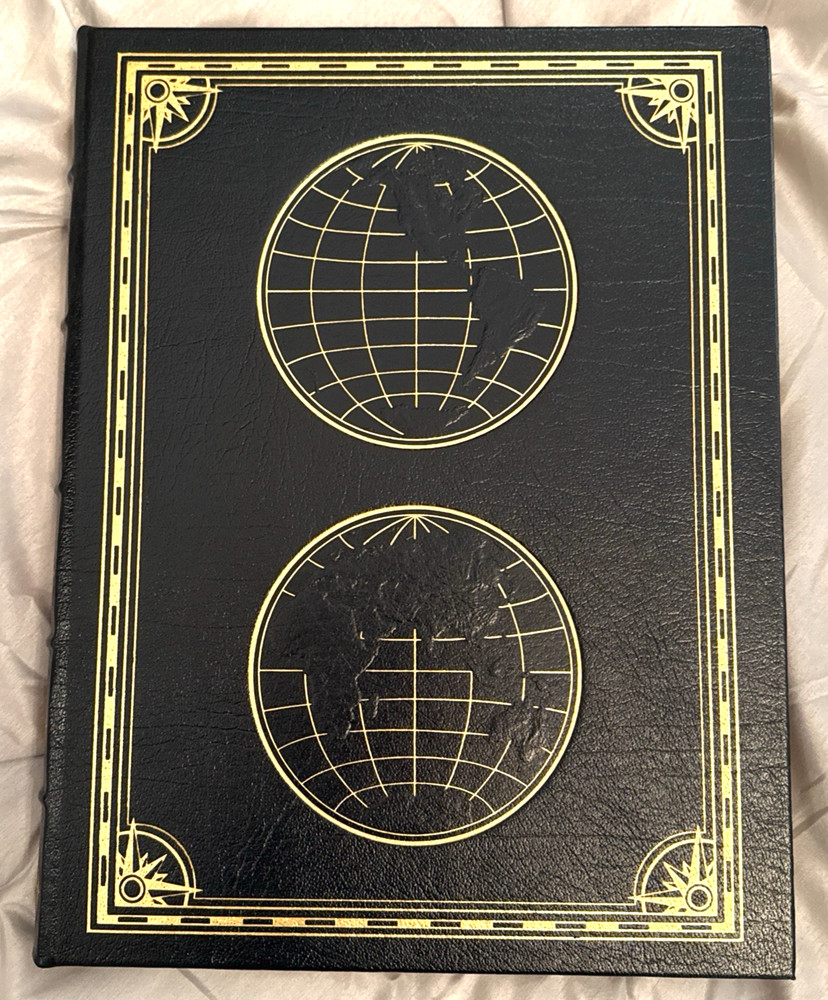 Oxford Atlas of the World Ninth Edition 2001 Oversized Leather Book