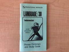 Indonesian Phrase Book / Dictionary – Pocket Size – by Language/30