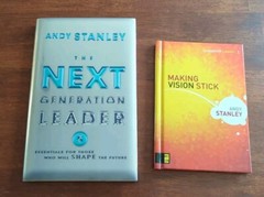 Lot Of 2 Making Vision Stick and The Next Generation Leader Andy Stanley HC