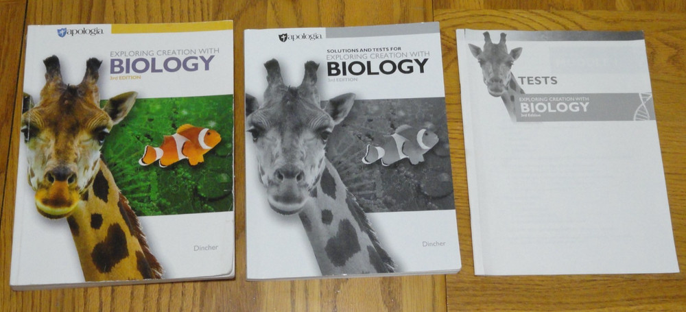 Exploring Creation w/ Biology V. Dincher 3rd Ed. 2024 Textbook, Solutions, Tests