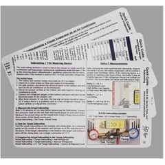 HVAC Refrigerant Charging & Troubleshooting Cards