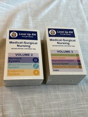 Level Up RN Medical-Surgical Study Flash Cards Vol 2-3, Sealed 2020