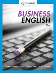 Business English by Guffey, Mary Ellen, Seefer, Carolyn M.