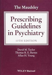 The Maudsley Prescribing Guidelines in – Paperback, by Taylor David M. – Good