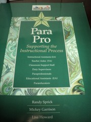 Para Pro: Supporting the Instructional Process – paperback Randy Sprick|Mick…