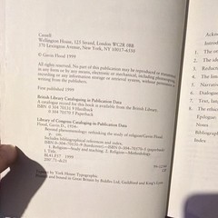 Gavin Flood Beyond Phenomenology Paperback 1999 Cassell 304 Pages English