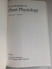 Secondary Plant Products Encyclopedia of Plant Physiology – New Series, Volume 8