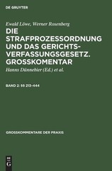 Werner Rosenberg Ewald Löwe §§ 213-444 (Hardback) Großkommentare Der Praxis