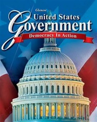 United States Government : Democracy in Action, Hardcover by Glencoe (COR), B…