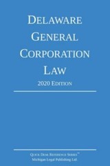 Delaware General Corporation Law; 2020 Edition, Brand New, Free shipping in t…