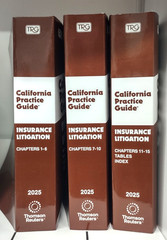 2025 Insurance Litigation Rutter California Practice Guide Thomson Reuters NEW
