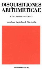 Disquisitiones Arithmeticae – Paperback, by Gauss Carl; Clarke – Very Good