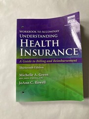 Workbook To Accompany Understanding Health Insurance by Michelle Green