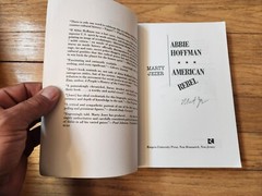 Marty Jezer SIGNED Abbie Hoffman American Rebel First Edition Soft Cover COA